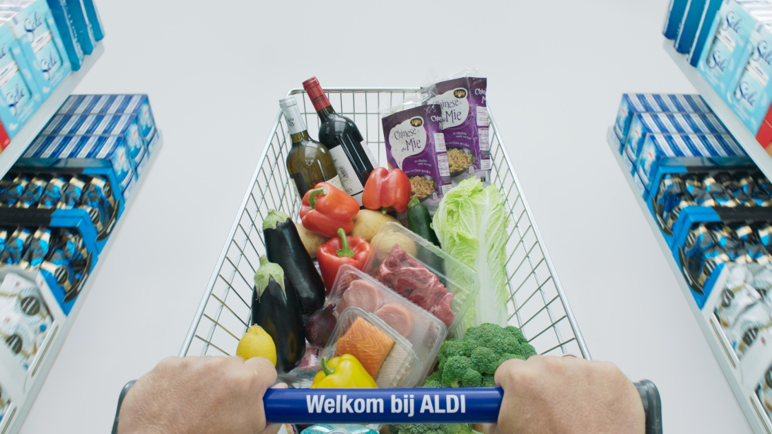 Aldi voor het eerst op televisie te zien